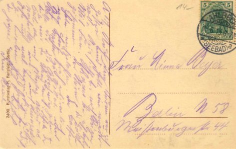 Ahlbeck, Mecklenburg-Vorpommern - Bismarckwarte (back) (Zeno Ansichtskarten)
