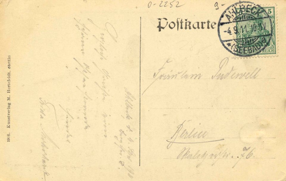 Ahlbeck, Mecklenburg-Vorpommern - Strand und Bismarckwarte (back) (Zeno Ansichtskarten)