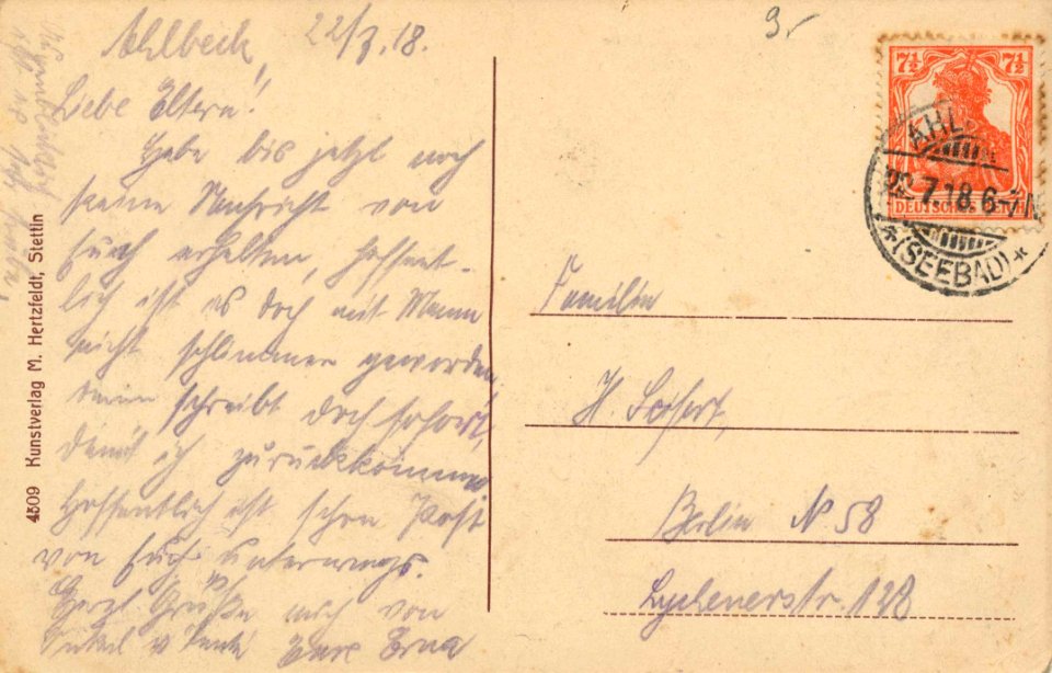 Ahlbeck, Mecklenburg-Vorpommern - Konzertpromenade (back) (Zeno Ansichtskarten)