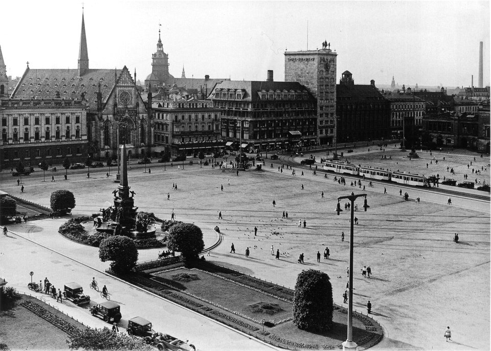 AHW Augustusplatz Leipzig um 1930