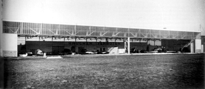 AHW Flugzeughalle Flughafen Mockau 1930