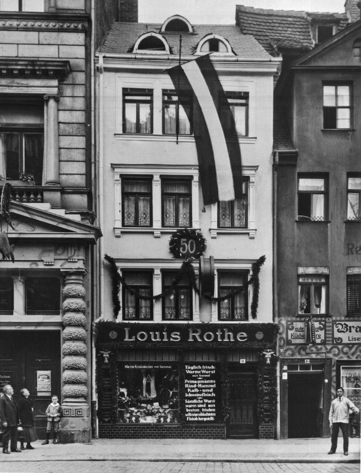 AHW Fleischerei Rothe Leipzig um 1925