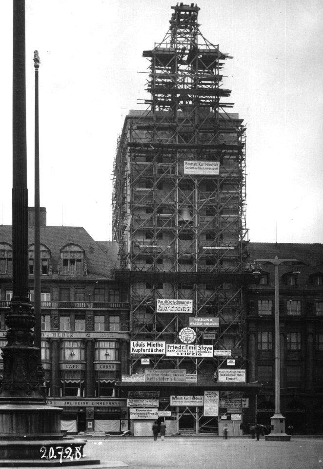 AHW Baustelle Krochhochhaus Leipzig 20 7 1928