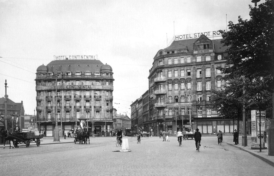 AHW Hotel Continental und Stadt Rom Leipzig um 1925
