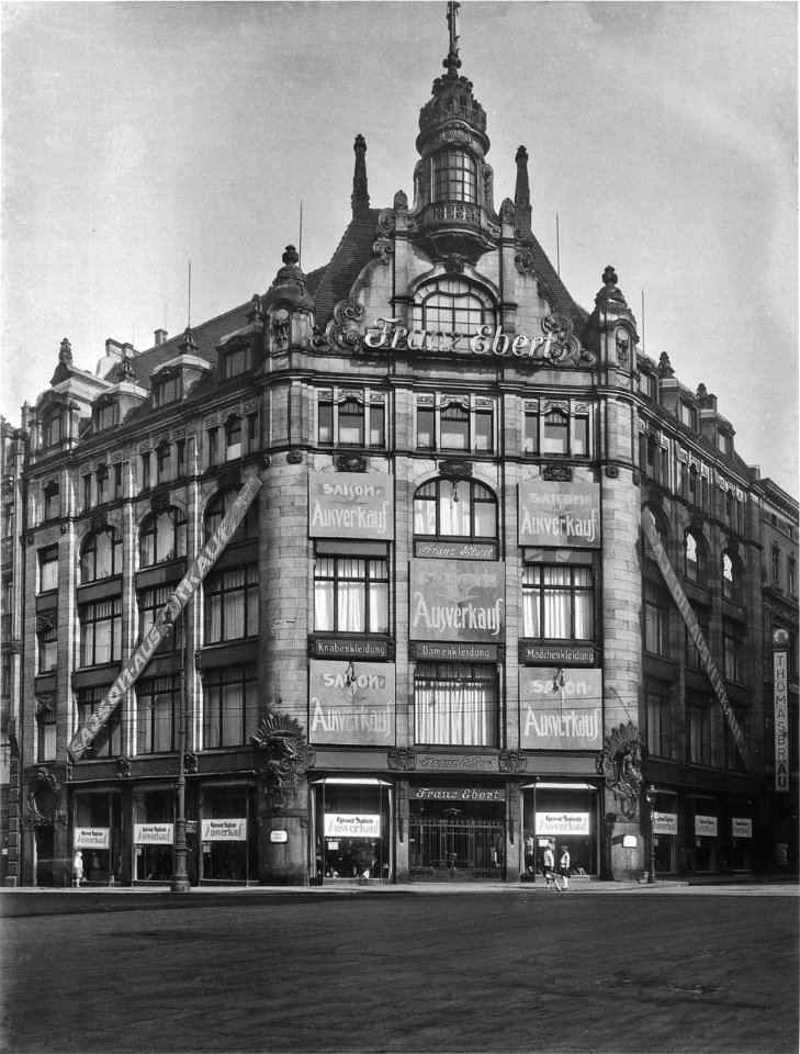AHW Konfektionshaus Ebert Topas Leipzig um 1920