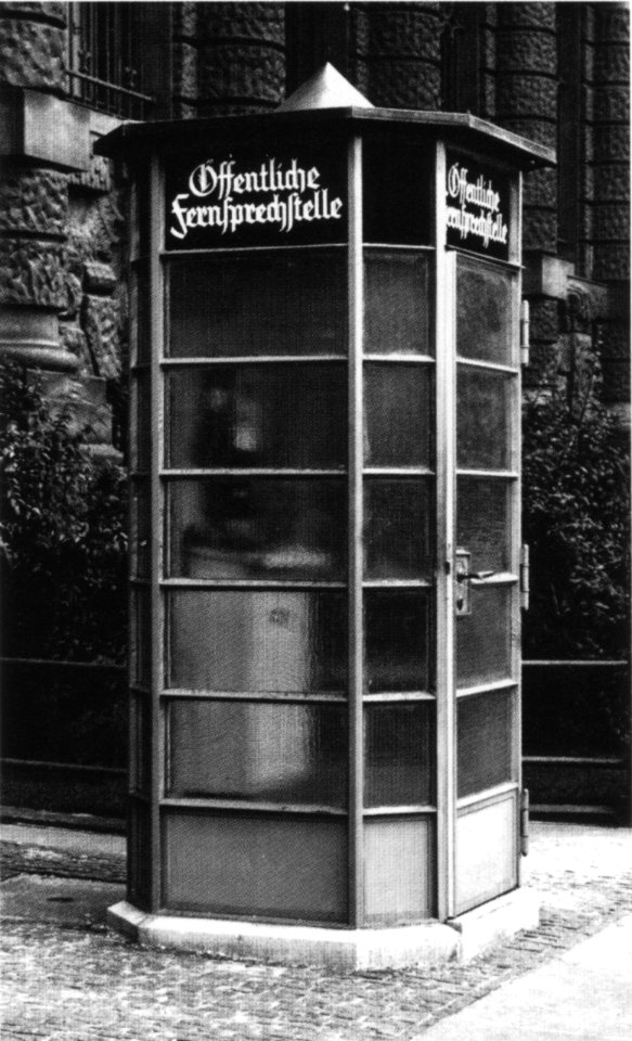 AHW Oeffentliche Fernsprechstelle Telefonzelle Leipzig 1928