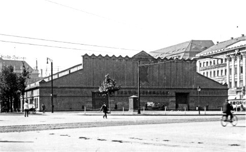 AHW Provisorische Textilmessehalle Koenigsplatz Leipzig um 1925