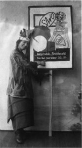 AHW Plakattraeger Fruehjahrsmesse Leipzig 1920-1