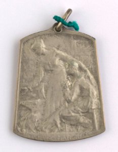 Aide et Apprentissage des Invalides de la Guerre 1914-1918 Section Brabançonne, medal by Jacques Marin (1877-1950), Belgium, 1918, Coins and Medals Department of the Royal Library of Belgium, 2Lef 104-40 (recto)