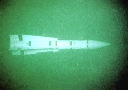AIM-54A missile in the ocean 1976