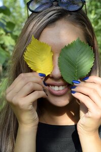 Autumn smile girl