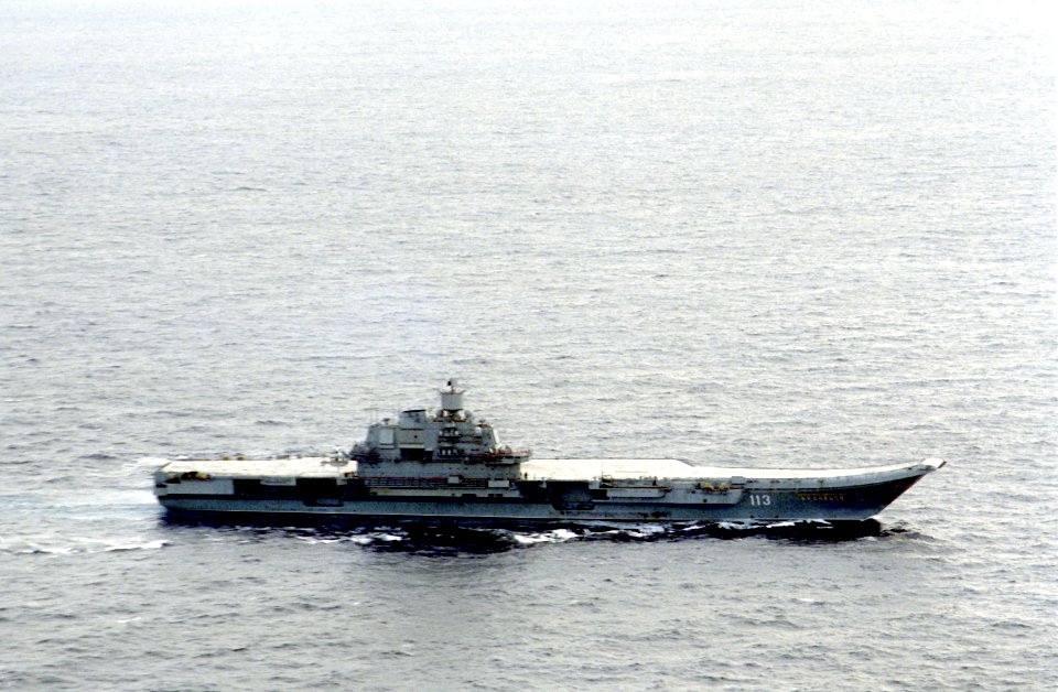 Aircraft carrier Admiral Kuznetsov in 1991
