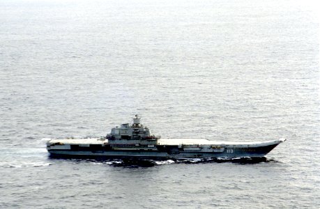 Aircraft carrier Admiral Kuznetsov in 1991