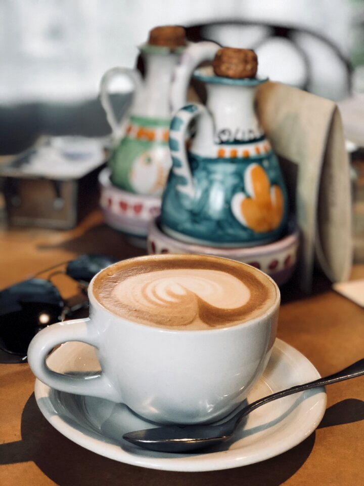 Aroma caffeine cappuccino