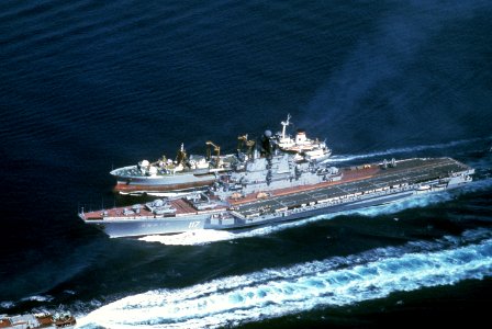 Aircraft carrier Minsk in 1986 photo