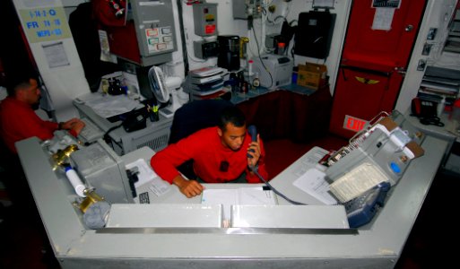 Aircraft carrier USS John C. Stennis workstation
