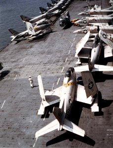 Aircraft of CVG-7 on USS Randolph (CVA-15) in 1958