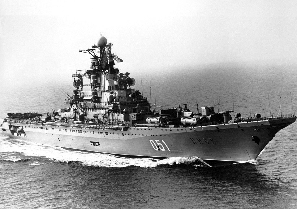 Aircraft carrier Kiev in 1986