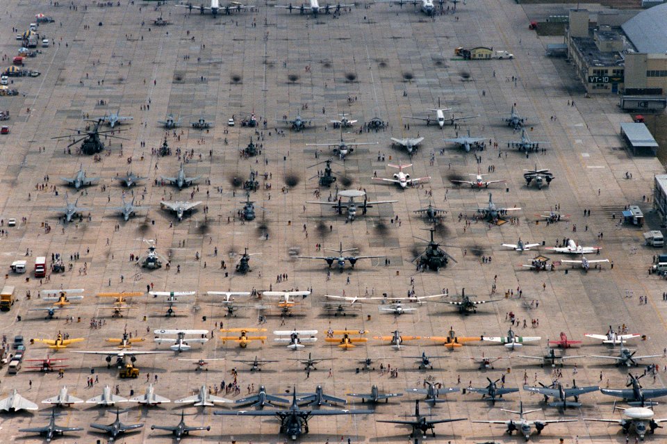 Aircraft on display2 at NAS Pensacola 1986