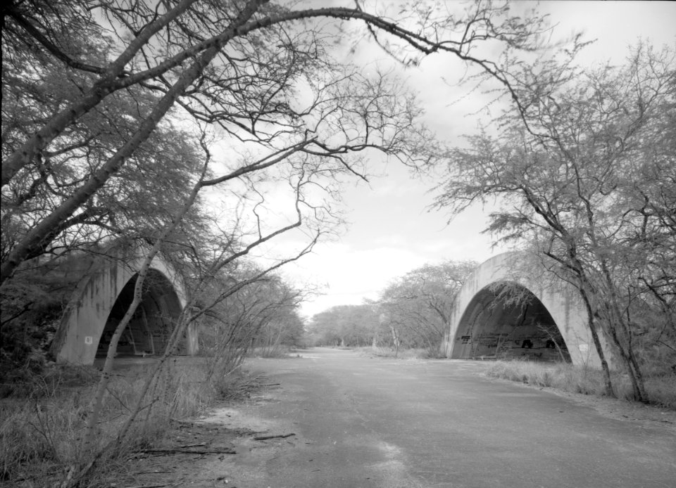 Aircraft shelters at MCAS Ewa