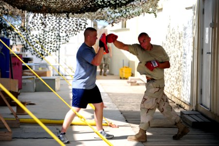 Airmen work out at Camp Lemonier DVIDS212614