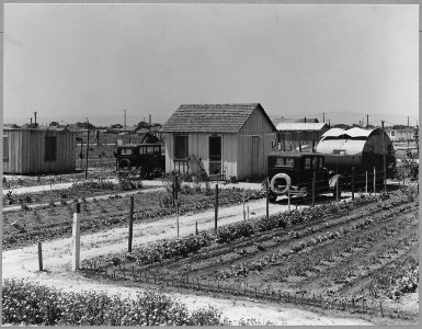 Airport tract, near Modesto, Stanislaus County, California. Another view of Conejo Street in the air . . . - NARA - 521625