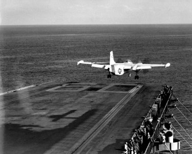 AJ Savage launch USS Saratoga 1956