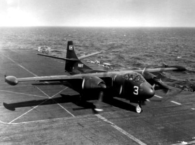 AJ-1 VC-7 on USS Wasp (CVA-18) c1954