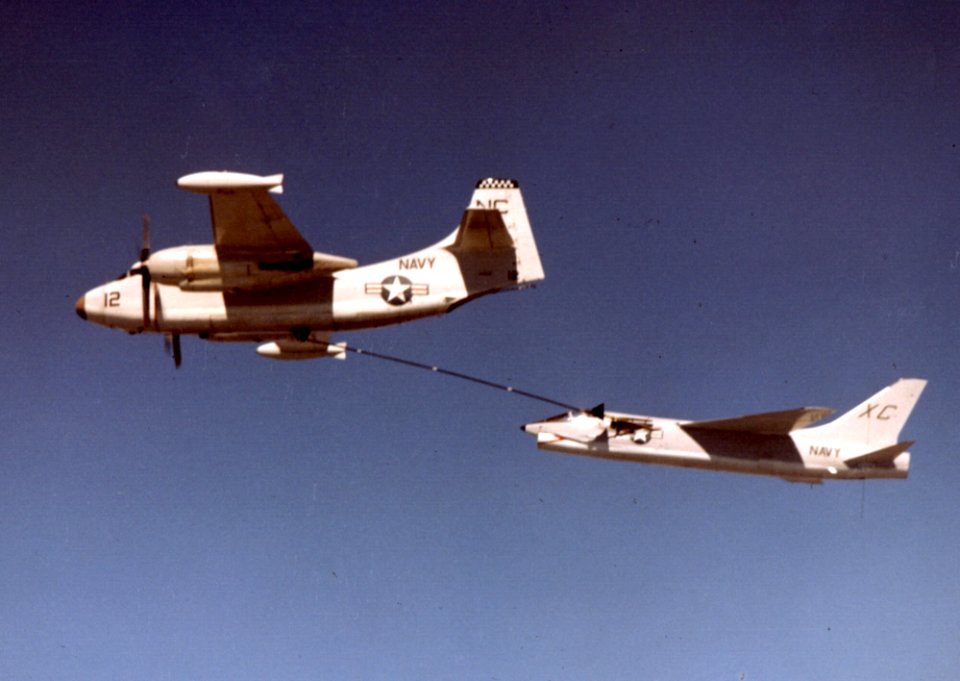 AJ-2 Savage refueling F8U-1 VX-3