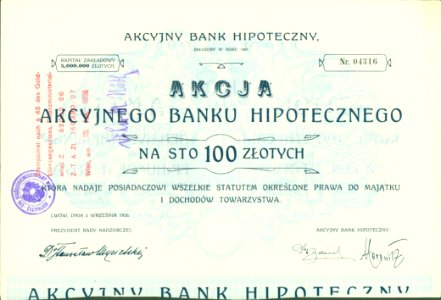 Akcyjny Bank Hipoteczny 1926