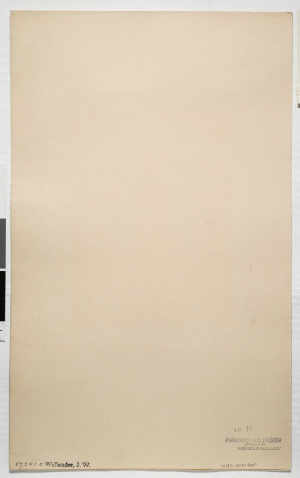Akvarell Gamla Fellingsbrodräkten. (sittande). Västmanland. Fellingsbro sn. Akvarell av J. W - Nordiska museet - NMA.0051700 (3)