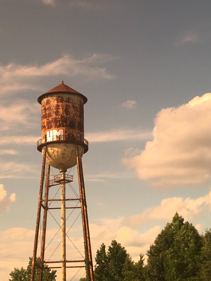 Industry water tower brown industry