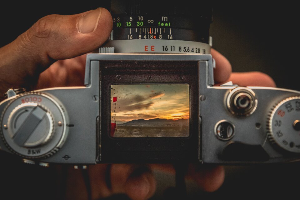 Button photography view