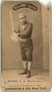 Al Myers, Washington Statesmen, baseball card portrait LCCN2007686959