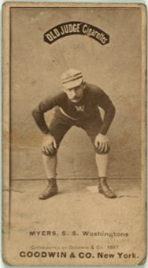 Al Myers, Washington Statesmen, baseball card portrait LCCN2007686960