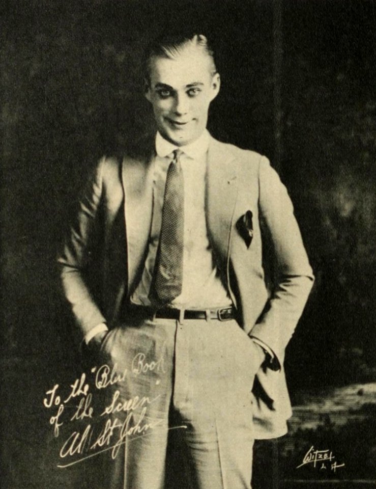 Al St. John in The Blue Book of the Screen