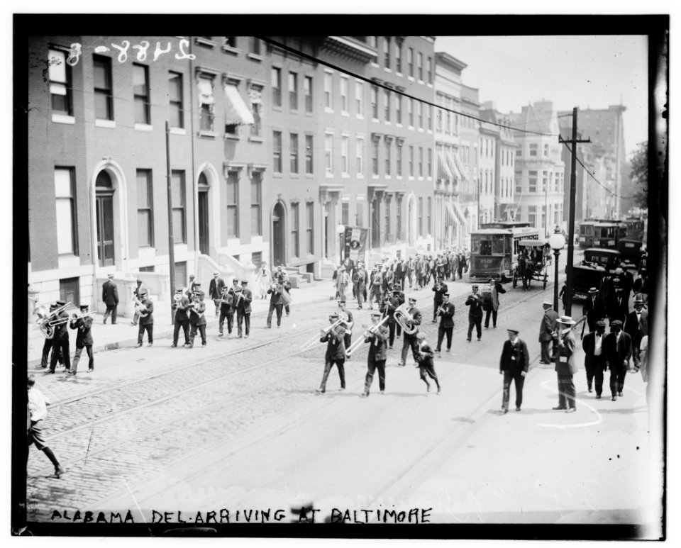 Alabama del. arriving in Balto. LCCN2014691311