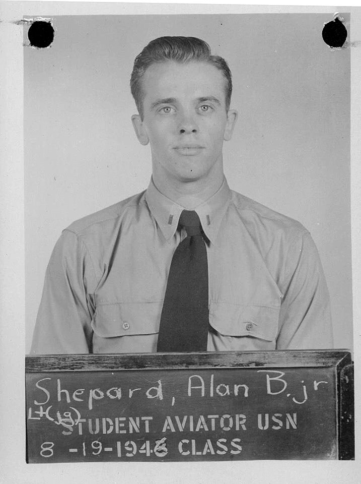 Alan Shepard as a student aviator