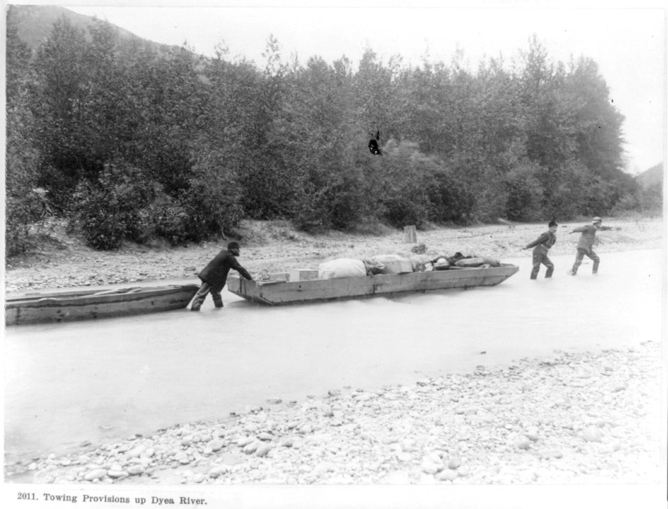 Alaska)- Towing provisions up Dyea River LCCN2003678349