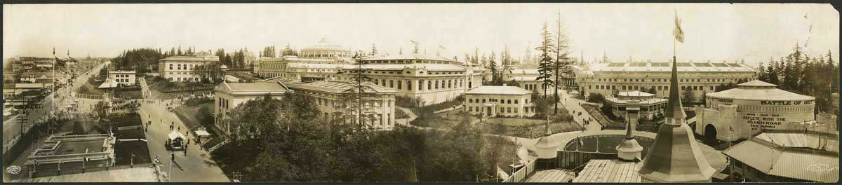 Alaska-Yukon-Pacific Exposition fairgrounds, Seattle, 1909 (MOHAI 12996)