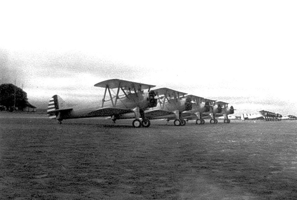 Albany Army Airfield - PT-17 Stearmans on Flight Line