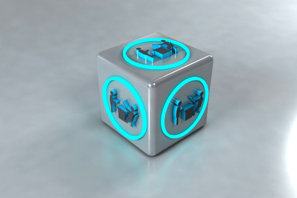 Meeting 3d 3d modeling illustration