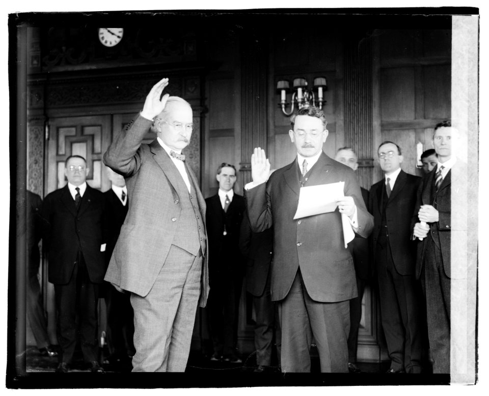 Albert B. Fall swearing in LOC npcc.03629