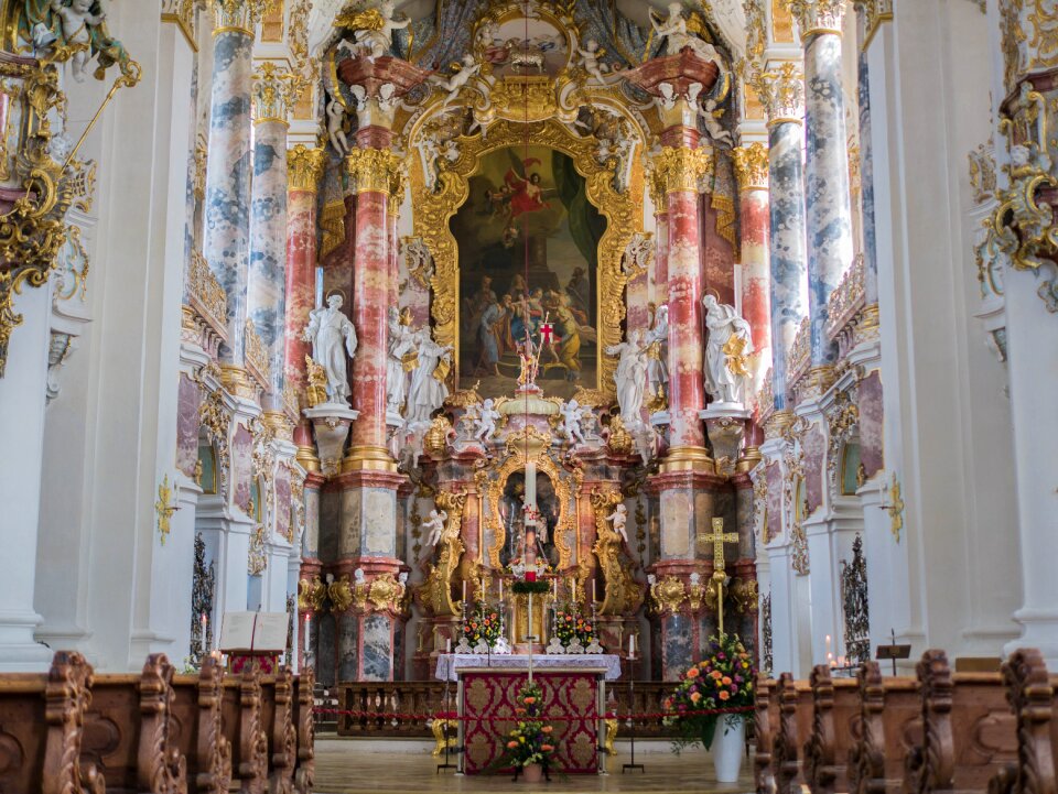Church pilgrimage church of wies altar