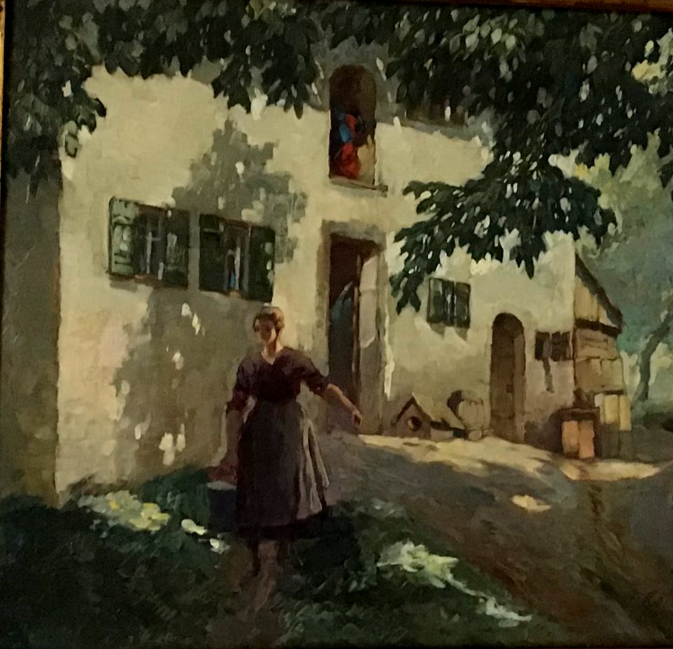 Albert Reich Frau mit Wassereimer