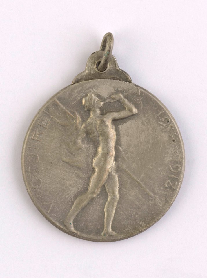 Albert Roi des Belges - Victoire! 1914-1918, medal by Jacques Marin (1877-1950), Belgium, 1918, Coins and Medals Department of the Royal Library of Belgium, 2Lef99-8 (verso)