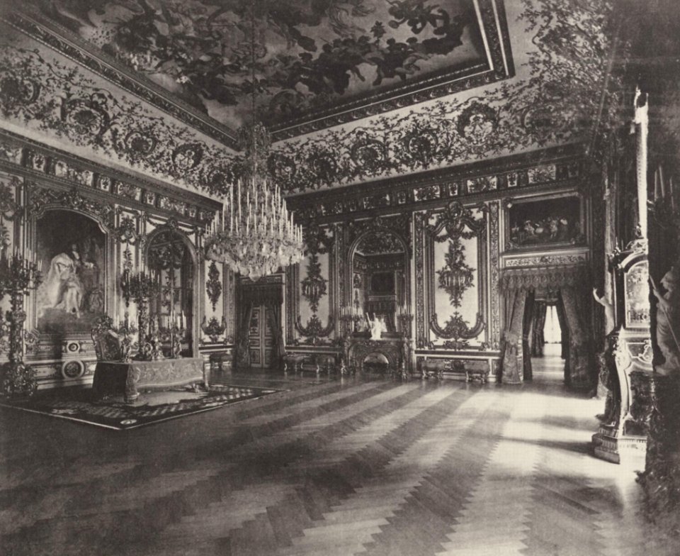 Albert, Joseph - Bayerische Königsschlösser, Schloss Herrenchiemsee – Beratungssaal (»Salle du Conseil«) (Zeno Fotografie)