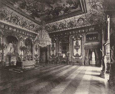 Albert, Joseph - Bayerische Königsschlösser, Schloss Herrenchiemsee – Beratungssaal (»Salle du Conseil«) (Zeno Fotografie)