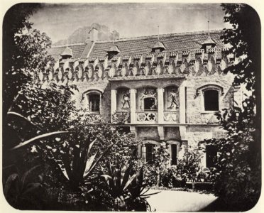 Albert, Joseph - Blick von der Schlosstreppe auf den Fürstenbau in Hohenschwangau (Zeno Fotografie)