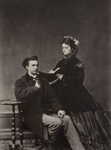 Albert, Joseph - König Ludwig II. und seine Verlobte, Prinzessin Sophie, Herzogin in Bayern (Zeno Fotografie)